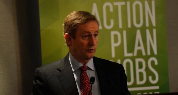 Taoiseach Enda Kenny said the decision by Squarespace to locate their European headquarters in Dublin was a ‘signal of Ireland’s growing reputation as the Internet capital of Europe’. Photograph: Cyril Byrne/The Irish Times